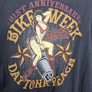 Daytona Bike Week Shirt 81st Mens 2XL Biker Motorcycle Hot Chick 2022
